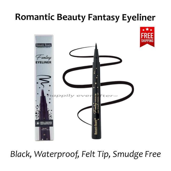 Romantic Beauty Waterproof BLACK Liquid Eyeliner - USA Seller & FREE SHIPPING!