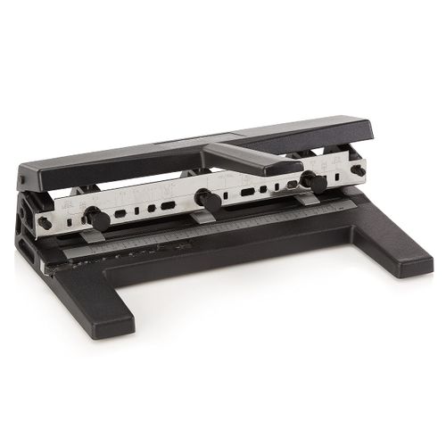 Swingline 3 Hole Punch Heavy Duty, 40 Sheet Capacity Three Hole Puncher 3 Ring, Adjustable 2-7 Hole Paper Punch, Black (74440)