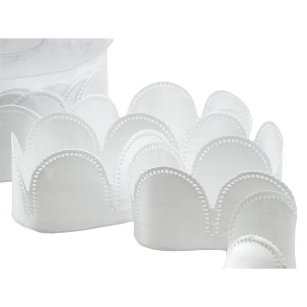 Furlanis Ribbon, Polyester, White Optical, 15x15x7 cm