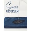 CybGene Golf Towel, Golf Accessory, 16'x 24' Microfiber Towel, Blue - Initial W