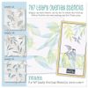 Leafy Overlay 7" x 7" Stencil Collection: 3 Stencils