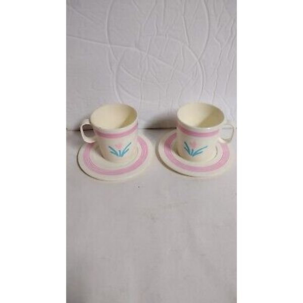 Vintage Play Cup And Saucer Tea Set Chilton-Globe Set Of 2