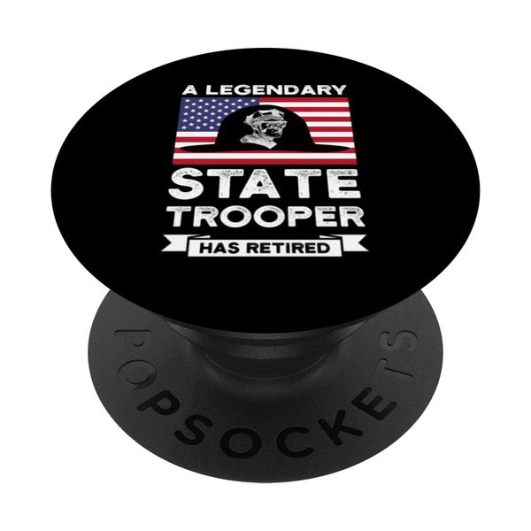 A legendary State Trooper retired State Trooper PopSockets Swappable PopGrip