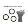 Custom Pro Universal Fogger 20 mm Replacement Disc Ceramic Membrane for Mist Makers - 3 Pack with Key Tool