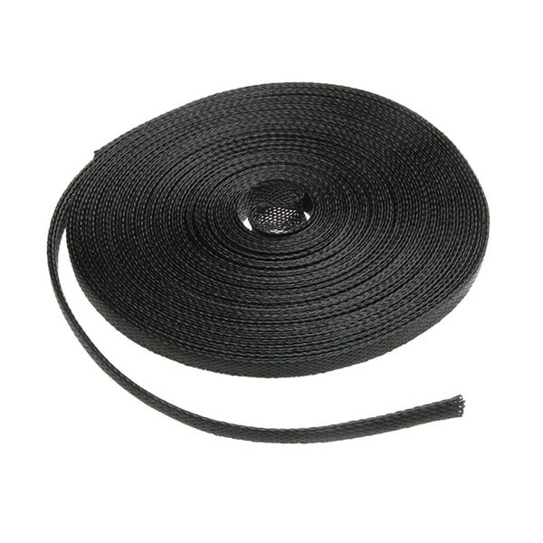 ETOPARS Expandable Braided Sleeving Wire Black Braided Sleeving Cable Tidy Sleeve Loom Tubing Cable Sleeve Flexible Insulated Protection 3mm Diameter Length 10 Meters