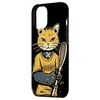 iPhone 15 Pro Max Cat Lacrosse Stick Lax Player Kitten Cat Lover Case