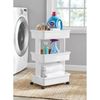 3-Tier Rolling Laundry Cart Plastic Multi-Purpose Storage Organizer Home Office