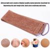 3 Pieces African Exfoliating Sponge, African Bathing Back Scrubbers, Shower Net Body Scrubber with Pull Strap (Blue Purple Coffee)
