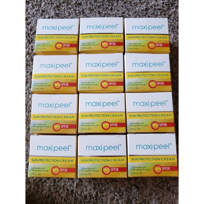 (12) Maxi Peel Sunblock Sun Protection Cream25g With SPF20