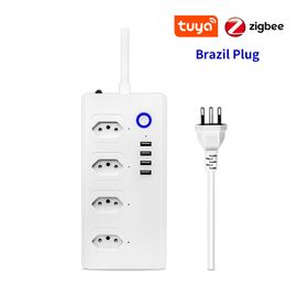 Plug 4 Outlets Wifi Smart Power Strip Socket