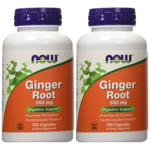 Ginger Root 550mg 100 Capsules (Pack of 2)