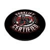Skilled Forklift Operator Lift Truck Operation PopSockets Adhesive PopGrip