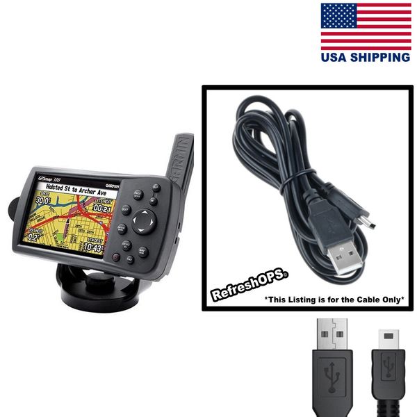 Garmin GPSMAP 378 Waterproof Marine GPS USB Cable Transfer Cord Replacement