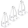 Kowibcl 10 PCS Window Blinds Hold Down Brackets 1 inch Clear Plastic Bottom Rail Hold Clips