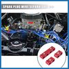 A ABSOPRO 2 Set 8mm Car Engine Spark Plug Wire Separator Looms Divider Red Item Replacement