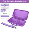 khanka for JBL Charge 6 Waterproof Bluetooth Speaker Protective Case (Purple Case with Adjustable Shoulder Strap)
