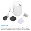 sourcing map Retractable Cable Lock with Double-Sided Adhesive Slow Remote Control Security Lock Rectangular for TV, DVD,Showroom,Remote,600g 4Set White