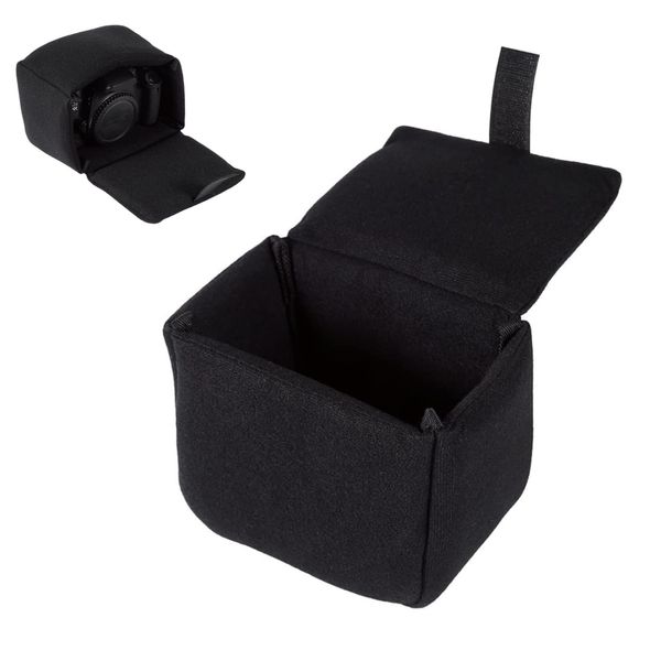 Digitalkamera Tasche, Kamera Tasche Insert Pad, Kameratasche Einsatz Für Rucksack, Kamera Polster Einsatz, Stoßfest Schutz Pad Tasche Kamera Tasche Zubehör für Fotografie (Schwarz)