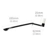 Watchget Espresso Machine Brushes Nylon Bristle Brushes Double Use with Spoon for Espresso Machine Group Head 3 Pack