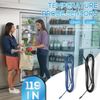 2PC 119" Temperature Probe Sensor for Commercial Refrigerator Freezer Black Blue