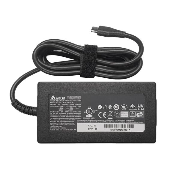 100W DELTA LAPTOP CHARGER USB C FOR DELL XPS 13 12 9350 9360 9365 9370 9380 9250, DELL LATITUDE 3400 3500 5289 5300-2IN1 7400-2IN1 7300 7390-2IN1 7200-2IN1 5400 0TDK33 TYPE C POWER SUPPLY ADAPTER