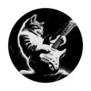 Funny Guitar Cat Playing on electric guitar PopSockets Standard PopGrip