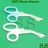 2 PCS TEAL WHITE Utility Bandage Trauma EMT EMS Shears Scissors7.25"