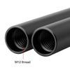 NICEYRIG Standard 15mm Aluminum Rods 15cm Long M12 Thread for Camera Shoulder Support