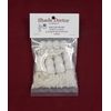 Roller Window Shade 3" Double Cap Shade Tassels & Higbee Screw Buttons - White (4-Pack)