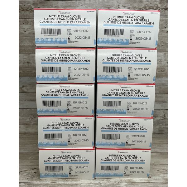 1 Case Cardinal Health Esteem Comfort Nitrile PowderFree Exam Gloves  Size: XS