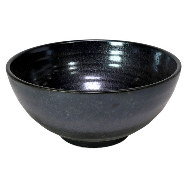 Rice Bowl (Single Item) Large Smoked Black Rimon 7.2 Extra Large Bowl (8.5 x 3.9 inches (216 x 100 mm) Japanese Tableware, Udon, Soba, Restaurants, Ramen, Commercial Use