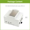 Waveshare Protective Case for Raspberry Pi 5 on DIN Rail Modular Box ABS Case Large Inner Space Injection Moduling with Rail Mount Support