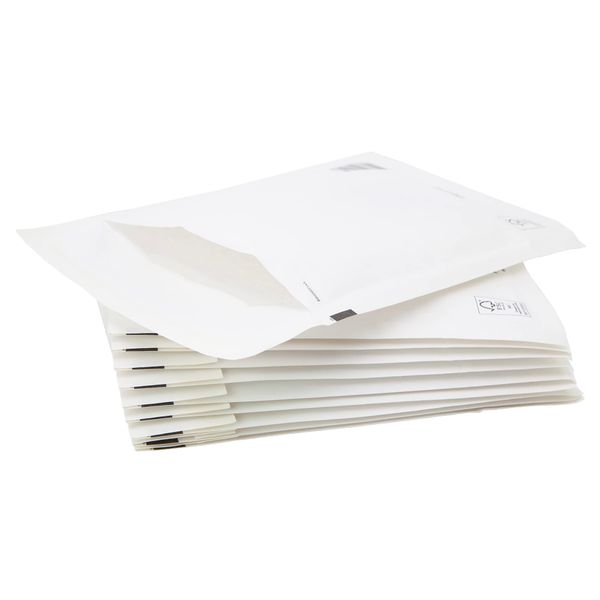 Postmaster Padded Envelopes A5 White Peel Seal Bubble Mailers 170x225mm, 10 Pack