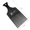 Kobe Afro Comb - Black Plastic Afro Pick with 12 Teeth