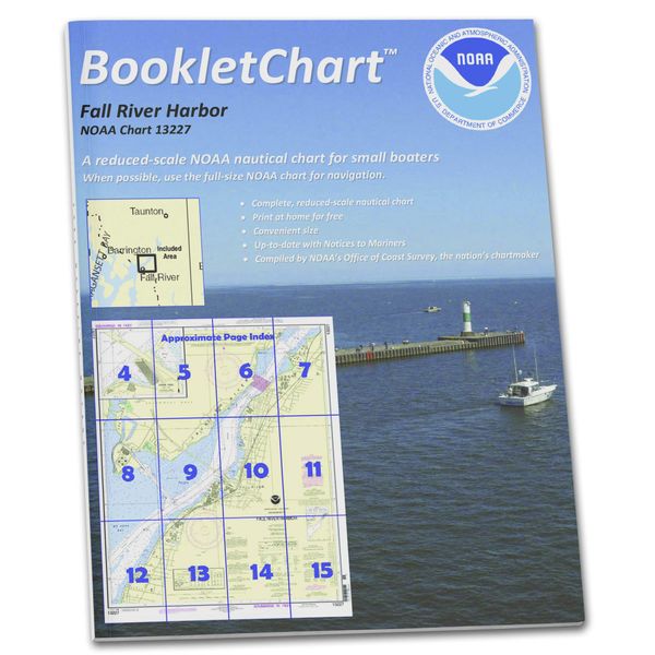 Paradise Cay Publications NOAA Booklet Chart 13227: Fall River Harbor;State Pier