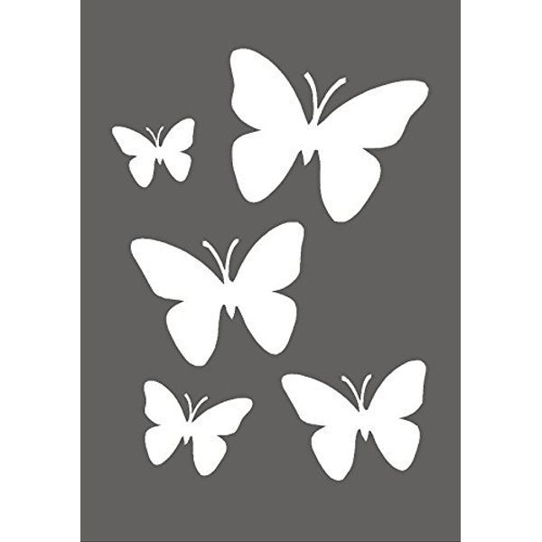 Butterflies Airbrush, Wall Art, Paint Stencil, Genuine Mylar Re Useable * New Thicker 190 Micron * by Cfsupplies