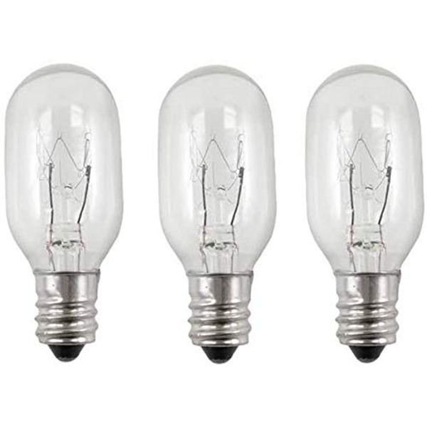 EFP Incandescent Replacement Bulb for Conair Lighted Mirrors | 20 Watt, 120 Volt, and Small E12 Candelabra Screw-in Base - Includes 3 Bulbs