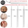 BodyAce 14G 16G 18G Titanium Piercing Taper, Threadless Insertion Pin Screw On Assistant Tool, Body Piercing Stretching Kit for Ear/Nose/Navel/Lip/Eyebrow (14G=1.6mm)