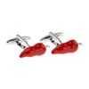 Hot Red Chilli Peppers Cufflinks Presented in a Cufflink Box