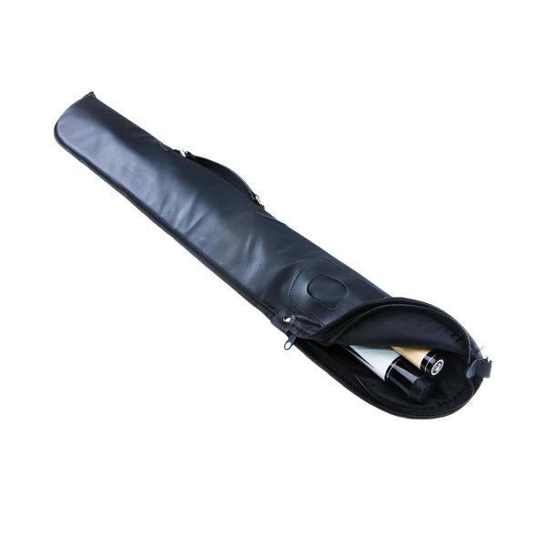 Sinsilvie Pool Cue Bag, 1 Stick PU Case (Black)