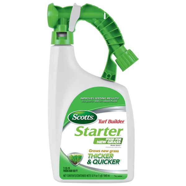 Scotts Turf Builder Starter Fertilizer for New Grass Ready-Spray, 32 fl. oz.