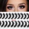 Diffusion NEW 8D Mink False Eyelashes Wispy Cross Long Thick Soft Fake Eye Volume Lashes (1 Pair)