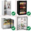 SPARES2GO Fridge Shelf Compatible with Logik Refrigerator Freezer (White, Adjustable, Plastic Coated, Extendable Arms)