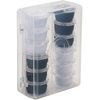 SINGER SINGER 42145 Class 15 Black & White Threaded Bobbins, Black, White 12 Count