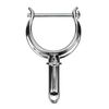 Seachoice Top-Mount Rowlock Horns Set, Chrome-Plated Zinc, Includes 2 Rowlocks w/Locking Pins