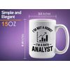 Data Analyst Coffee Mug 15oz White - i'm not a robot - Computer Science Tech Web Developer IT Database Programming Coding Software