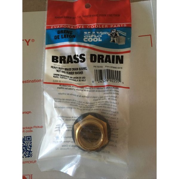 Quantity 25 Dial 92255 Brass Evaporative Cooler Drain for Threaded Overflow