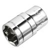 sourcing map 1/2-Inch Drive 18mm 6-Point Shallow Socket, Metric, Cr-V