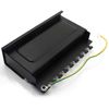 1aTTack.de 367459 Patch panel CAT6a 8 port black distribution panel LSA+ connection technology network distribution - RJ45 - TIA 568 A/B - black