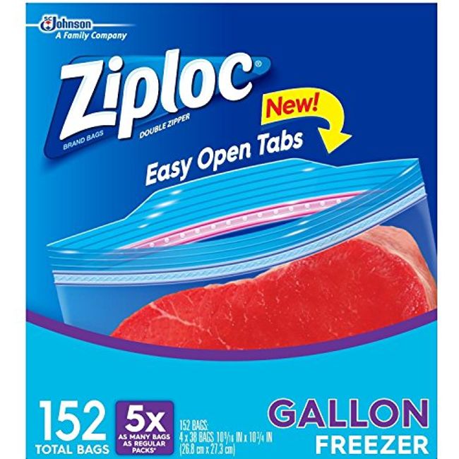 Ziplock Quart Heavy Duty Freezer Bags - 19 Pack